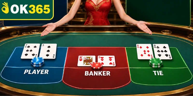 3 cửa cược trong game bài Baccarat